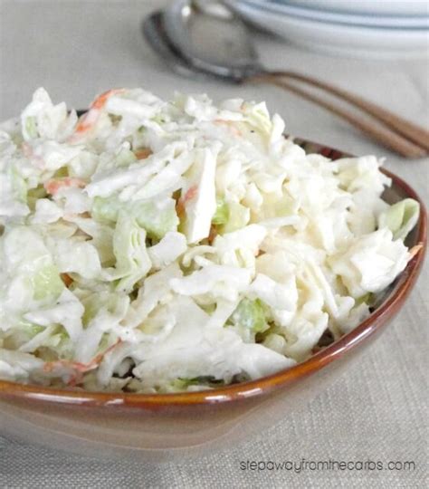 How much fat is in creamy horseradish cole slaw - calories, carbs, nutrition