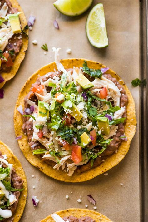 How much fat is in crisol tostada chicken pork or vegetable - calories, carbs, nutrition