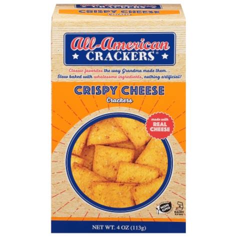 How much fat is in crispy cheese crackers - calories, carbs, nutrition