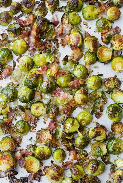 How much fat is in crispy roasted brussels sprouts with bacon - calories, carbs, nutrition