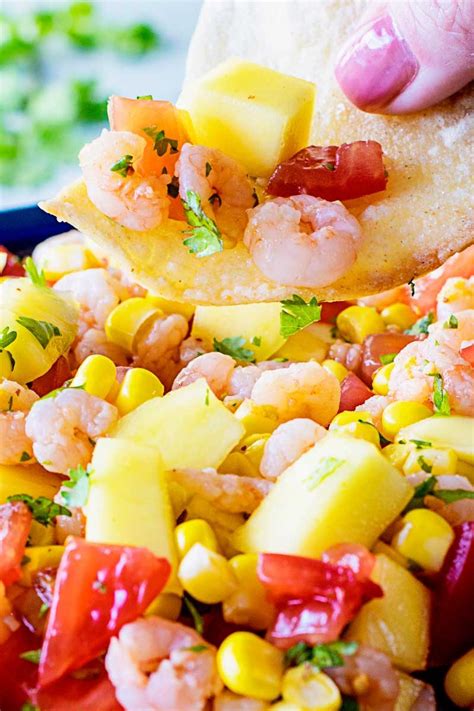 How much fat is in crostini with spicy mango shrimp salsa - calories, carbs, nutrition