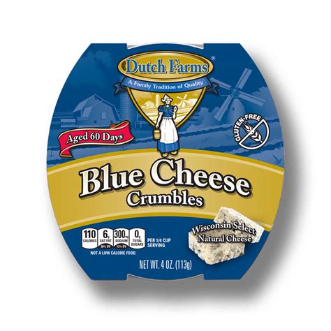 How much fat is in crumbled blue cheese - calories, carbs, nutrition