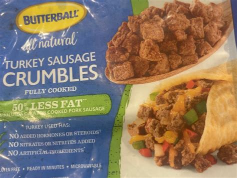 How much fat is in crumbled sausage - calories, carbs, nutrition
