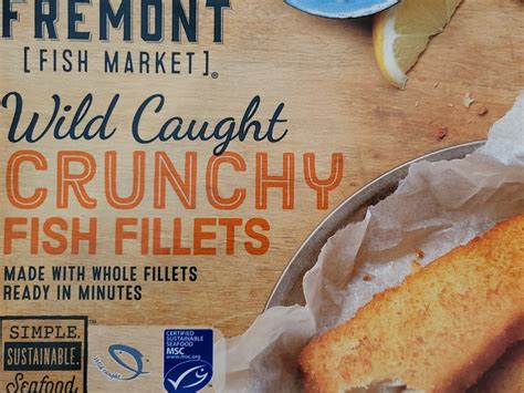 How much fat is in crunchy fish fillets - calories, carbs, nutrition