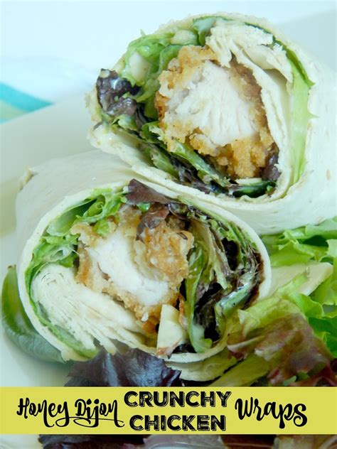 How much fat is in crunchy honey dijon chicken wrap - calories, carbs, nutrition