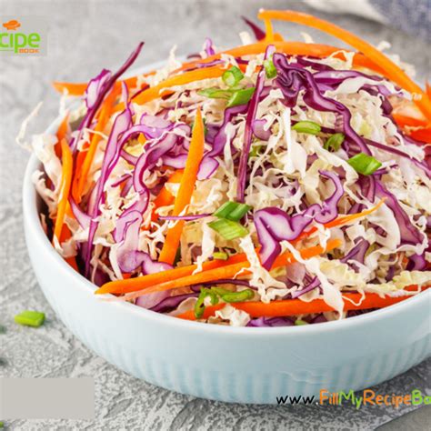 How much fat is in crunchy slaw salad - calories, carbs, nutrition