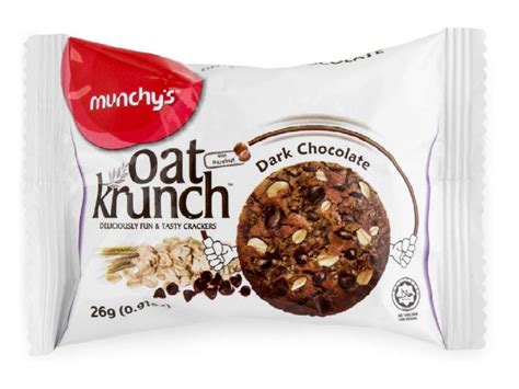 How much fat is in dark chocolate oat krunch - calories, carbs, nutrition