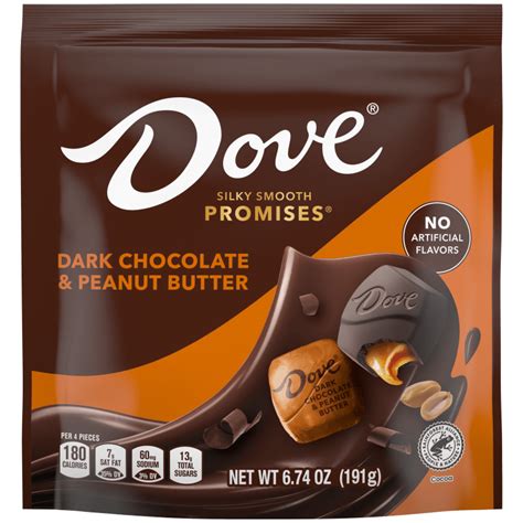 How much fat is in dark chocolate peanut butter - calories, carbs, nutrition