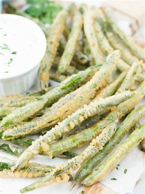 How much fat is in deep fried green beans - calories, carbs, nutrition