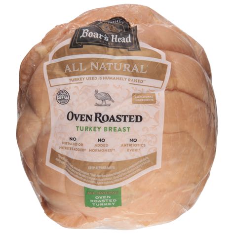 How much fat is in deli style - turkey breast - oven roasted thin sliced - calories, carbs, nutrition