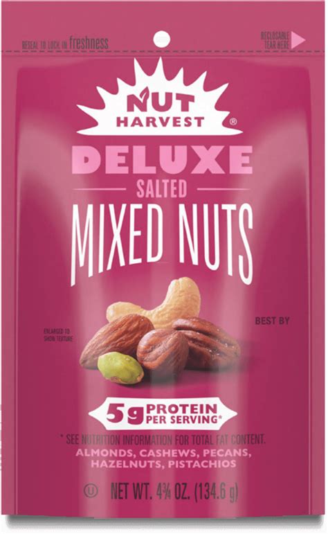 How much fat is in deluxe mixed nuts (82657.0) - calories, carbs, nutrition