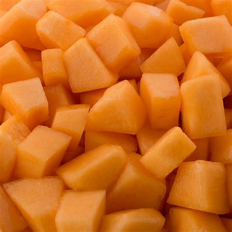 How much fat is in diced cantelope melon - calories, carbs, nutrition