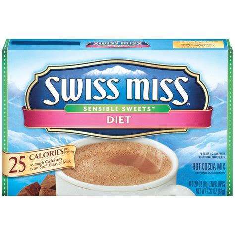 How much fat is in diet hot chocolate - calories, carbs, nutrition