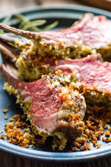 How much fat is in dijon and herb crusted rack of lamb - calories, carbs, nutrition