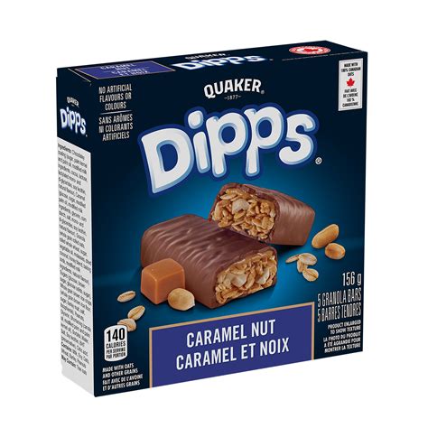 How much fat is in dipps - caramel nut - calories, carbs, nutrition