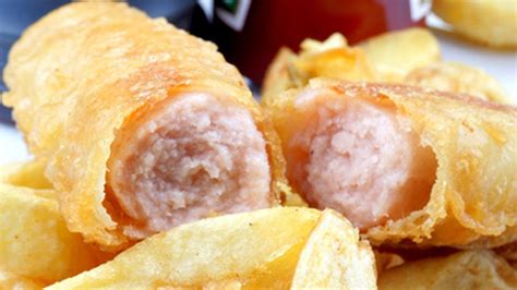 How much fat is in double jumbo sausage in batter - calories, carbs, nutrition