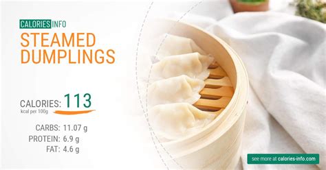 How much fat is in dumplings - calories, carbs, nutrition