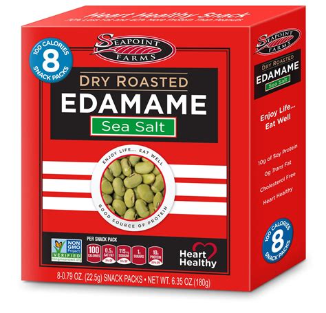 How much fat is in edamame - dry roasted, lightly salted - calories, carbs, nutrition
