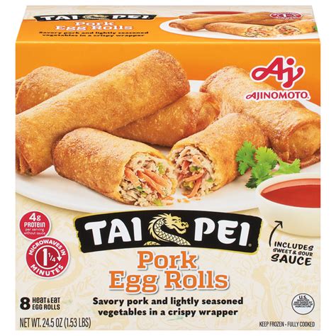 How much fat is in egg rolls (pork) - calories, carbs, nutrition