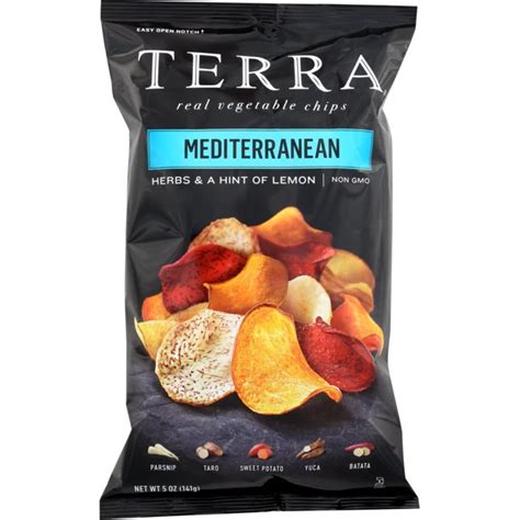 How much fat is in exotic vegetable chips - mediterranean - calories, carbs, nutrition