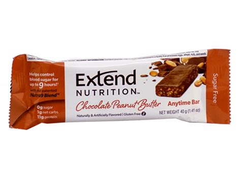 How much fat is in extend peanut butter chocolate delight bar - calories, carbs, nutrition