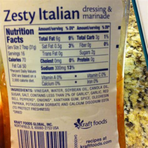 How much fat is in extra dressing - calories, carbs, nutrition