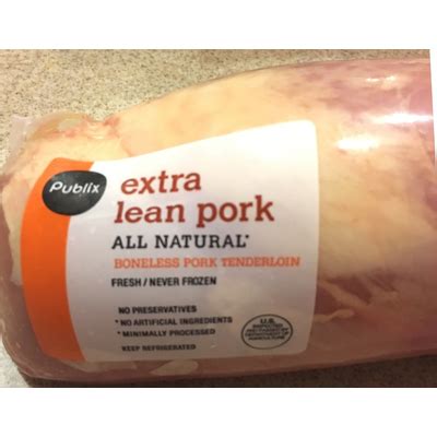 How much fat is in extra lean pork tenderloin - calories, carbs, nutrition