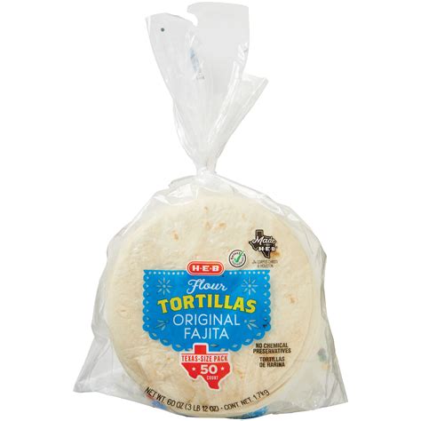 How much fat is in fajita size flour tortilla - calories, carbs, nutrition