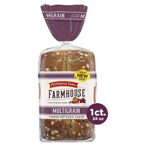 How much fat is in farmhouse batch multigrain bread - calories, carbs, nutrition