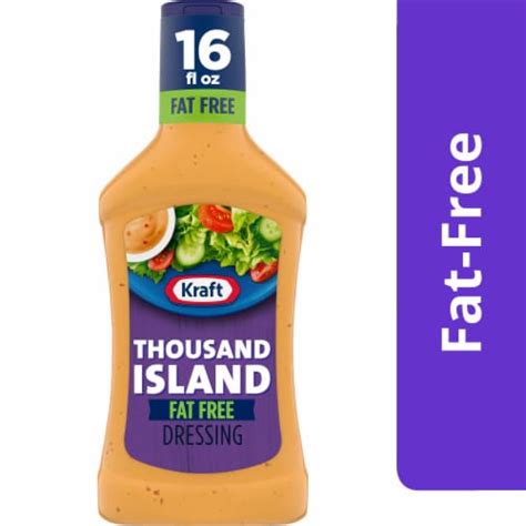 How much fat is in fat free 1000 island dressing (16658.0) - calories, carbs, nutrition