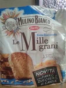 How much fat is in fette biscottate mille grani - calories, carbs, nutrition