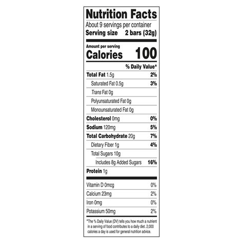 How much fat is in fig newmans - calories, carbs, nutrition