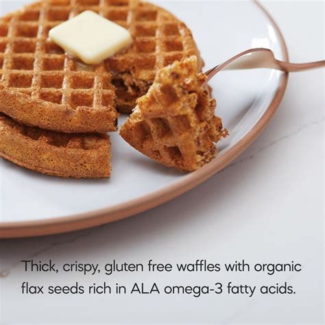 How much fat is in flax plus waffles - calories, carbs, nutrition