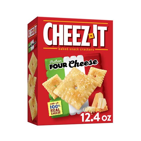 How much fat is in four cheese crackers - calories, carbs, nutrition