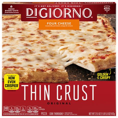 How much fat is in four cheese wheat pizza - calories, carbs, nutrition