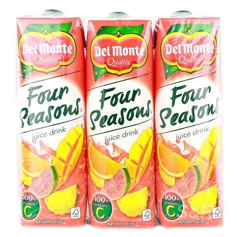How much fat is in four seasons, juice drink - calories, carbs, nutrition