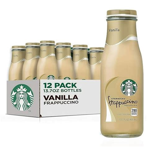 How much fat is in frappuccino coffee drink vanilla - calories, carbs, nutrition