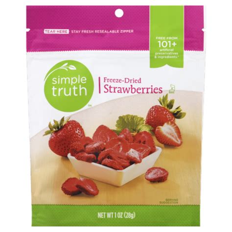 How much fat is in freeze dried srawberries - calories, carbs, nutrition