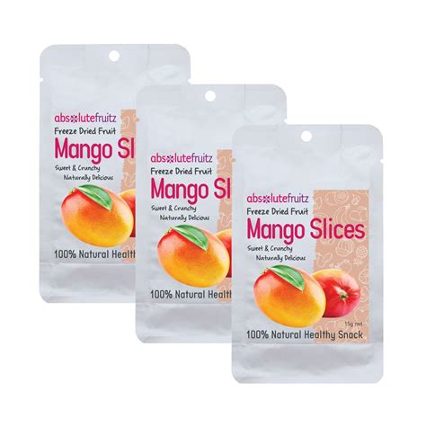 How much fat is in freeze-dried mango slices - calories, carbs, nutrition