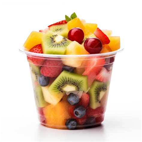 How much fat is in fresh fruit 2 go salad cup - calories, carbs, nutrition