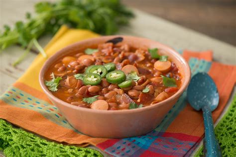 How much fat is in frijoles charros - calories, carbs, nutrition