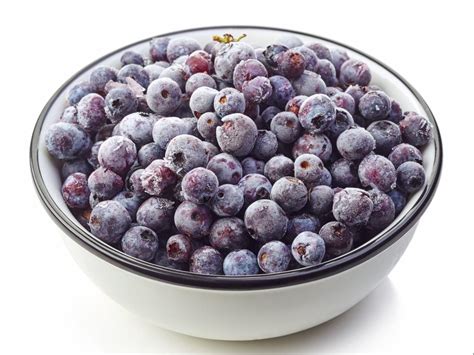 How much fat is in frozen blueberries - calories, carbs, nutrition