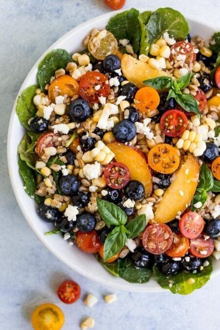 How much fat is in fruit farro salad - calories, carbs, nutrition