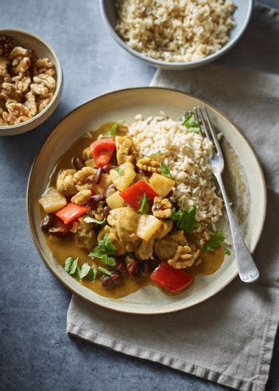 How much fat is in fruity caribbean curry with rice - calories, carbs, nutrition