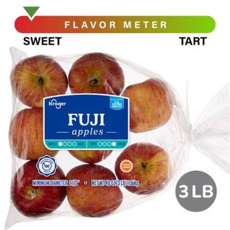 How much fat is in fuji apple slices - calories, carbs, nutrition