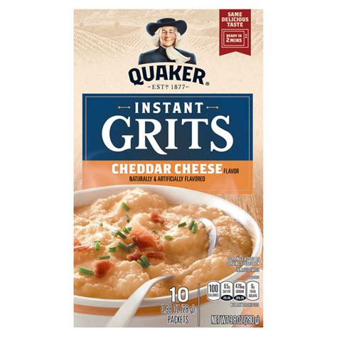 How much fat is in garden cheddar grits - calories, carbs, nutrition