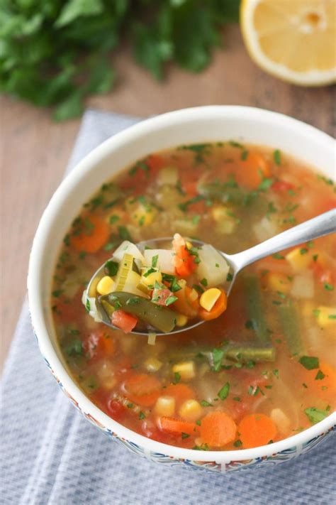 How much fat is in garden veggie soup - calories, carbs, nutrition