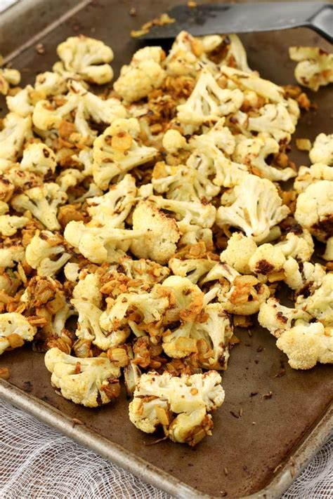 How much fat is in garlic cumin cauliflower - calories, carbs, nutrition