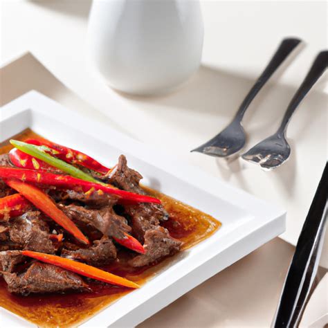 How much fat is in garlic orange chili beef, stir fried - calories, carbs, nutrition