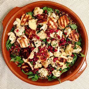 How much fat is in gegrilde halloumi-linzensalade (medium) - calories, carbs, nutrition